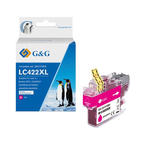 Compatible Brother LC422XLM Magenta  Cartridge 1500 Page Yield Half Price Ink