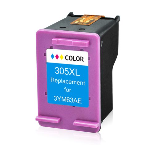 Compatible HP 3YM63AE 305XL TriColour Ink Cartridge 18ml 370 Page Yield Not Compatible with HP Plus Half Price Ink